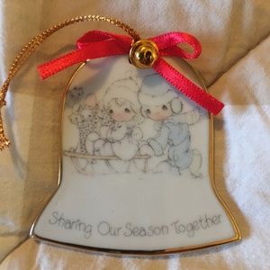Vintage 1986 Precious Moments Ornament "Sharing our Season Together"